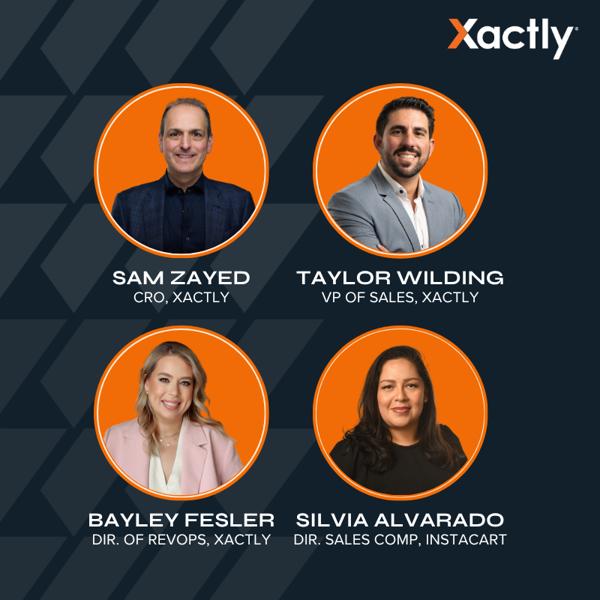 Our panel of speakers for the Future-Proofing Your 2026 Sales Comp Plan webinar - Taylor Wilding, Bayley Fesler, Teresa LaBounty and Sam Zayed