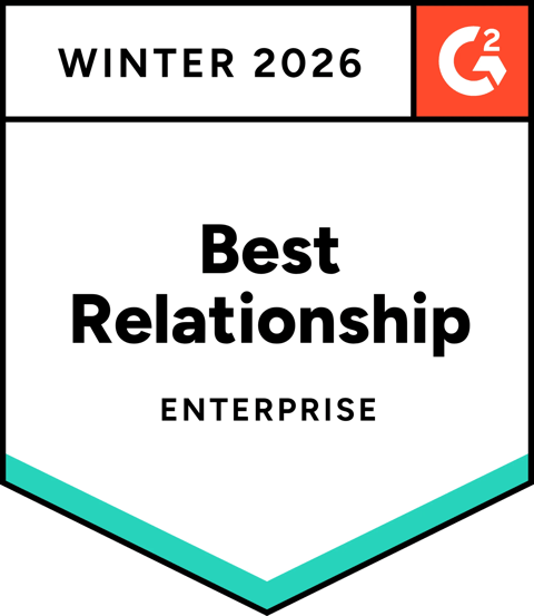 G2 Enterprise Relationship Badge Winter 2026