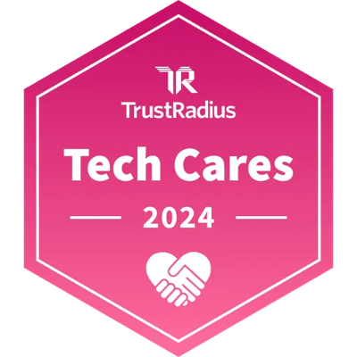 TrustRadius Tech Cares 2024 Badge