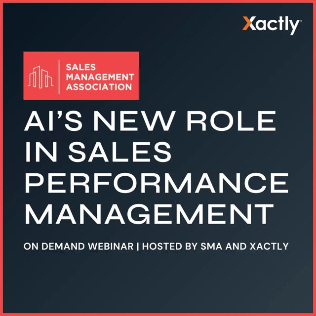 Sales Management Association-AI's New Role in Sales Performance Mangement