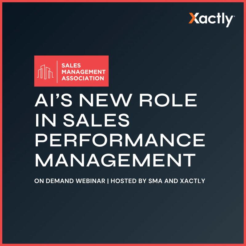 Sales Management Association-AI's New Role in Sales Performance Mangement