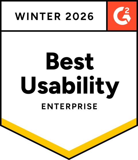 G2 Enterprise Usability Badge Winter 2026